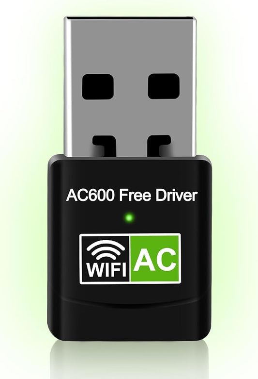 AC600 USB WiFi Adapter for Desktop PC, Driver Free Wireless Network Adapter for by skybess