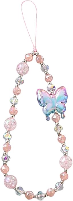 Beaded Phone Charm Lanyard Strap Girly Style Fixed Beads Pearl Lanyards by Staqlo
