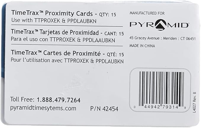Pyramid TIME TIMETRAX Proximity Badges - Image 2