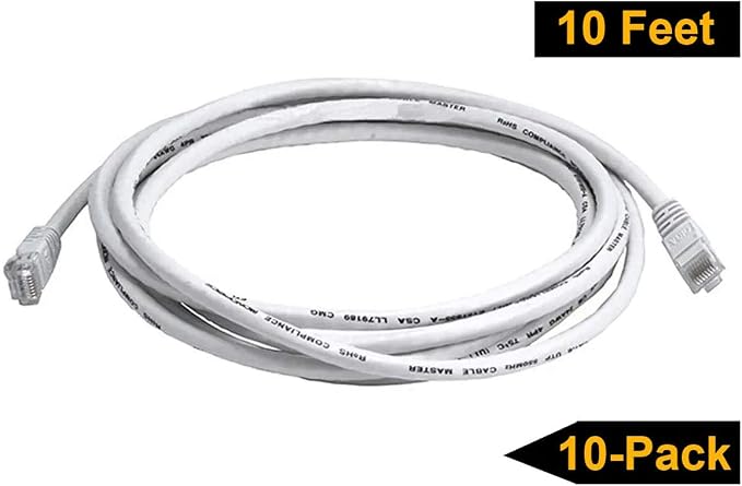 iMBAPrice 1' Cat5e Network Ethernet Patch Cable, 10 Pack - Image 5