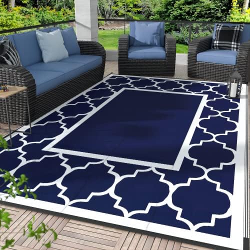 GENIMO Outdoor Rug, Waterproof Plastic Rugs by GENIMO