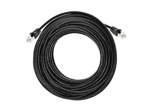 Monoprice Cat6A 50ft Black Patch Cable Double Shielded 26AWG 10G Pure Bare - Image 4