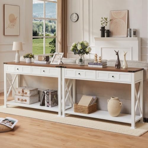 Hombazzer Console Table with 2 Drawers - Image 3