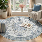 RELEANY Washable Area Rug, Round 4ft - Image 2