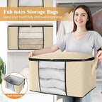 Fab totes 10 Pack Storage Bags for Clothes Blanket Storage Bins - Image 5