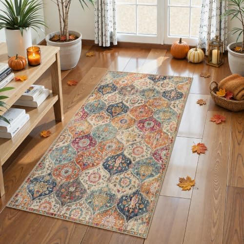 Lahome Moroccan Kitchen Rugs Non Slip Washable, 2x4 Rugs by Lahome
