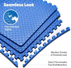 24 Pack 96 sqft Home Gym Mat, Puzzle Exercise Mat, EVA Interlocking Foam Floor - Image 5