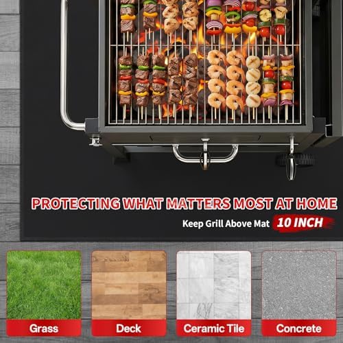 SecuCaptain Under Grill Mat for Outdoor Grill - Image 6