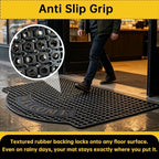 Outside Rubber Welcome Door Mats Anti Slip Rubber Floor Mats 23x35 - Image 3