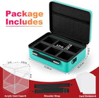 Proijeut Card Deck Box with Portable Case, 6 Pack Clear Commander Deck Box with - Image 2