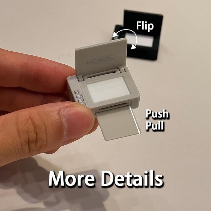 1:12 Mini Dollhouse Accessories Office Supplies Set, Including 2 Print Models - Image 4