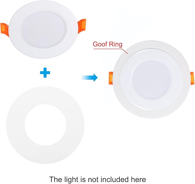 PATIKIL 3.6" ID 4.9" OD Light Trim Ring - Image 6