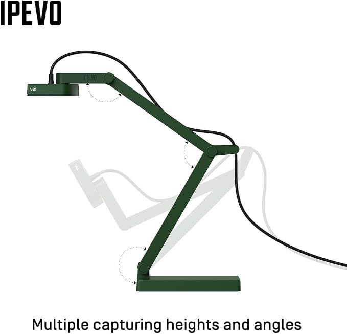 IPEVO V4K Ultra High Definition 8MP USB Document Camera — Mac OS, Chromebook - Image 5