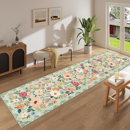 DUKINO 2.6x10 Runner Rug for Hallway, Washable Kitchen Rugs Non Slip - Image 3