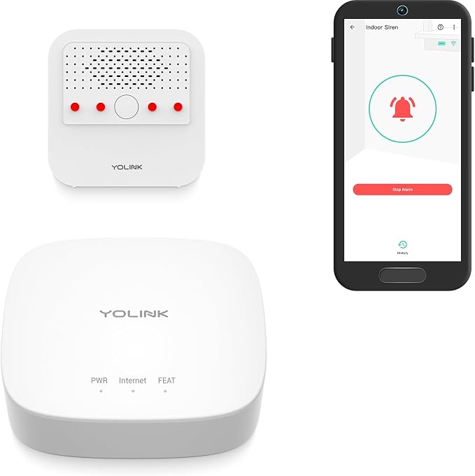 Smart Siren Alarm, Wireless Home Security Alarm by YoLink