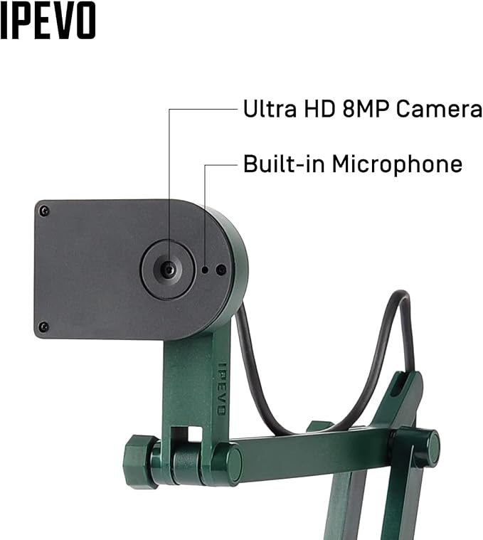 IPEVO V4K Ultra High Definition 8MP USB Document Camera — Mac OS, Chromebook - Image 4