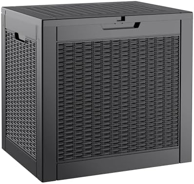 KAMABOKO Outdoor Storage Box, 30 Gallon Deck Box Outdoor Waterproof Small by KAMABOKO