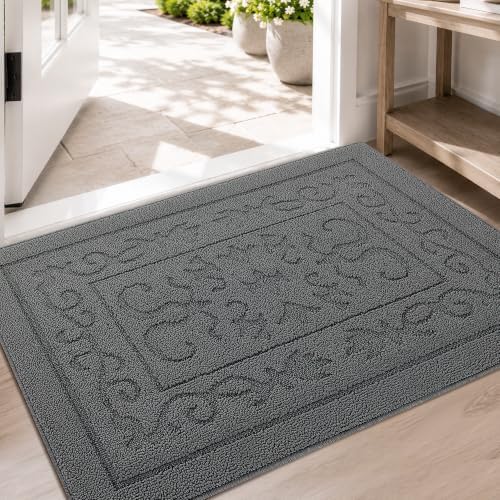 FONEYI Dirt Trapper Door Mat 32" x 40", Non-Slip Washable Doormats by FONEYI
