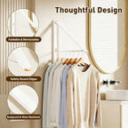 Clothes Drying Rack, Laundry Room Wall Mounted Retractable Clothes Hanger - Image 2