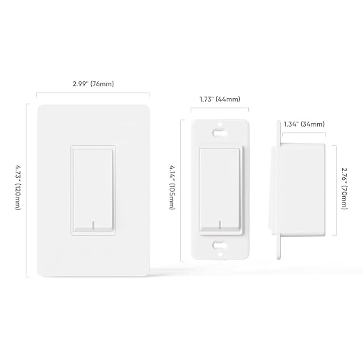TREATLIFE 3-Way Smart Light Switch, 2.4GHz WiFi Smart Switch Compatible - Image 7