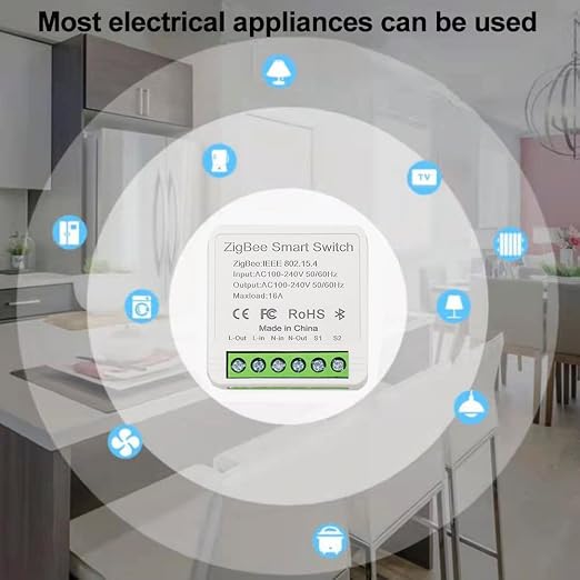 Ewelink 16A Zigbee Mini Smart Wireless Light Switch Controller Module - Image 7