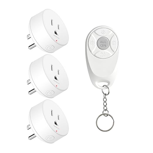Remote Control Outlet, Wireless Light Switch, 500ft Range, No Wiring Needed by greencycle