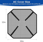 Central Air Conditioner Covers for Outside Units 32'' x 32'', AC Mesh Covers - Image 2