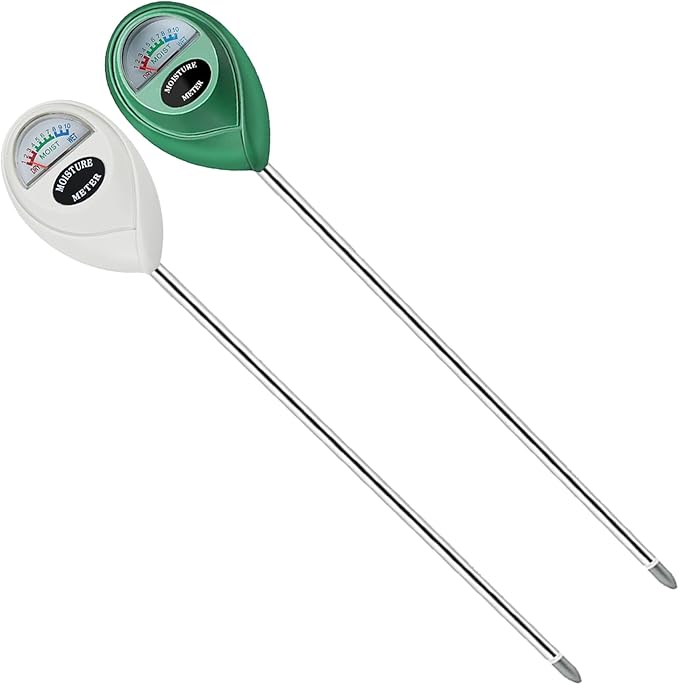 Soil Moisture Meter, 2 Pack Long Probe Soil Moisture Monitor by Censinda