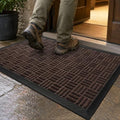 Mibao Front Door Mat Outdoor Entrance, Waterproof Dirt Trapper Doormat by Mibao