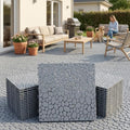 72 Pack Pebble Pattern Plastic Interlocking Deck Tiles by Unknown