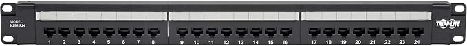 Eaton Tripp Lite Cat6 24-Port PoE+ Patch Panel, RJ45 Ethernet, 1U Rackmount - Image 2