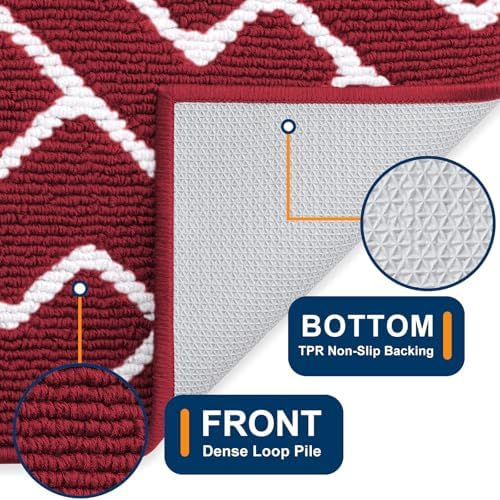 OLANLY Front Door Mat 36x24, Low-Profile Easy Clean Doormat - Image 4