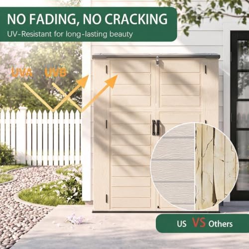 Storage Shed Weather Resistant Resin Outdoor - Image 4
