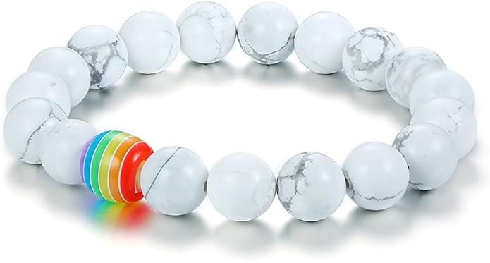 Nanafast Titanium Stainless Steel Rainbow LGBT Pride Bracelet Handmade Braided - Image 4