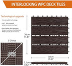 Polymer Interlocking Composite Deck Tiles Outdoor - Image 2