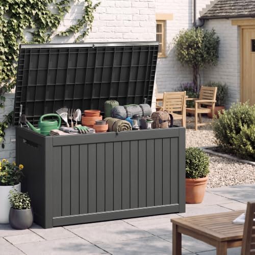 Outdoor Storage Box, Resin Deck Boxes Indoor and outdoor, Waterproof Storage - Image 3
