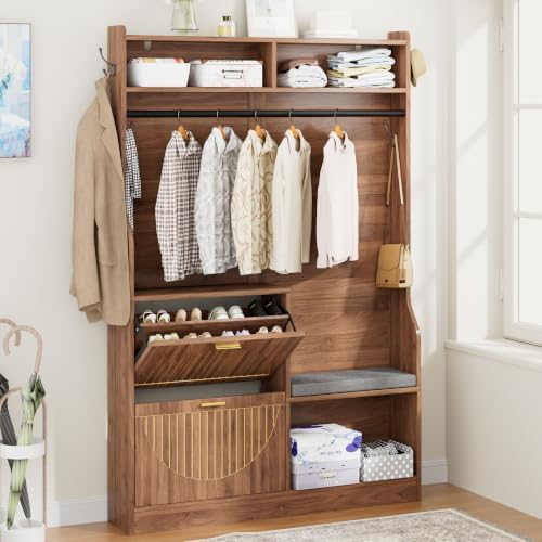 78" Modern Rustic Hall Tree by boknight