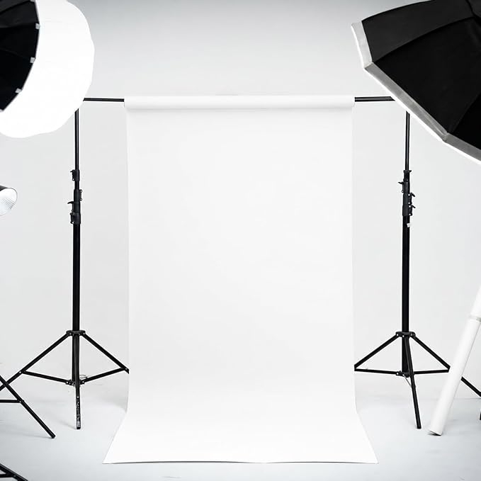 Kate Seamless Paper Backdrop White Paper Backdrop - Image 2
