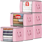 Fab totes 90L Clothes Storage, Foldable Thick Fabric Blanket Storage Bags by Fabtotes