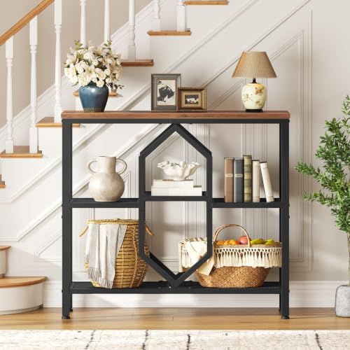 HOOBRO Console Table, Narrow Entryway Table, Behind Couch Table - Image 5