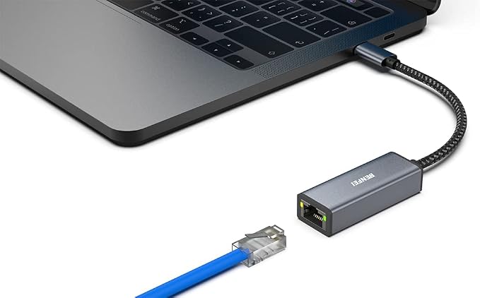 BENFEI 2 Pack USB-C to Ethernet Adapter, USB Type-C to RJ45 Gigabit Ethernet - Image 8
