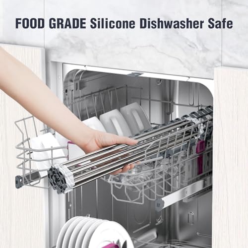 Tomorotec Roll Up Dish Drying Rack Over Sink, 304 Steel - Image 6