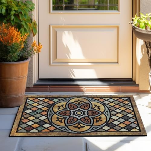 CHICHIC Welcome Door Mat 18 x 30 Inch Front Doormat Outdoors - Image 2
