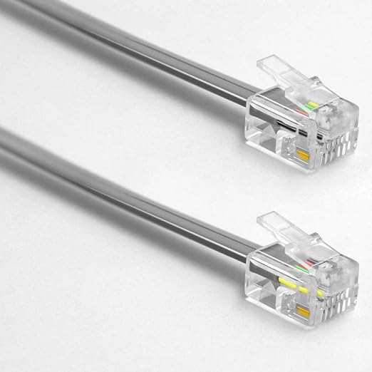 NECABLES 3Pack Phone Cord 6ft Telephone Cord Phone Cable RJ11 6P4C Male to Male - Image 2