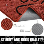 Smiry Dog Door Mat for Muddy Paws, Absorbent Non Slip Dirt Trapper - Image 4
