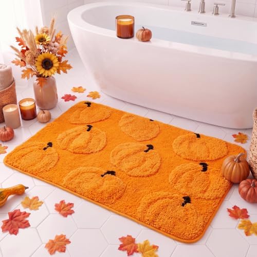 Capoda 1 Pcs Fall Pumpkin Bathroom Rug 20 x 30 Inch by Capoda