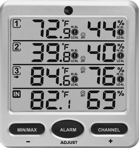 Ambient Weather WS-10-C Wireless Indoor/Outdoor 8-Channel Thermo-Hygrometer by AmbientWeather