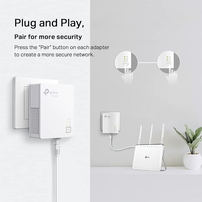 TP-Link AV1000 Powerline Ethernet Adapter KIT - Image 3