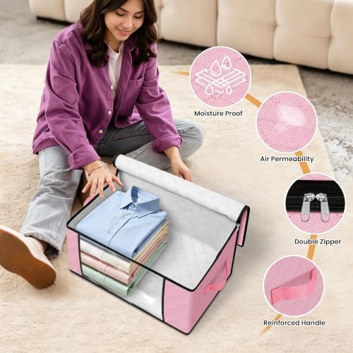 Fab totes 35L Closet Organizers, Foldable Under Bed Storage Containers - Image 4