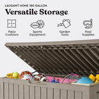 LAUSAINT HOME 180 Gallon Resin Deck Box, Package Delivery Box - Image 4
